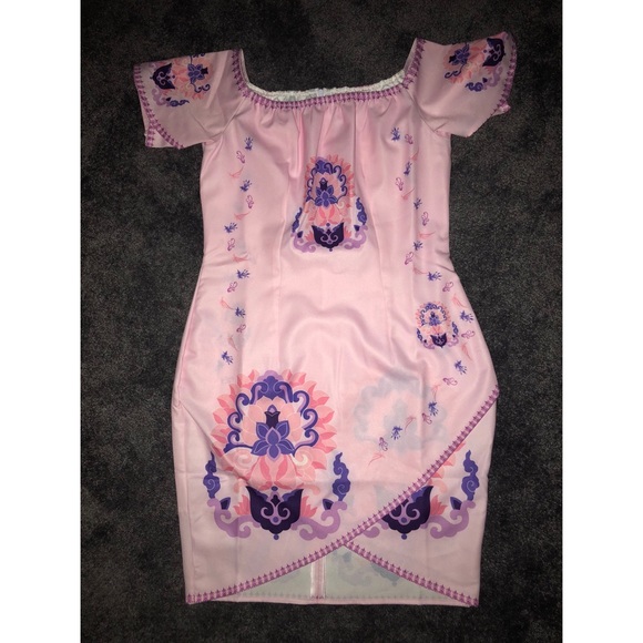 Pink off the shoulder mini dress never worn - Picture 1 of 3